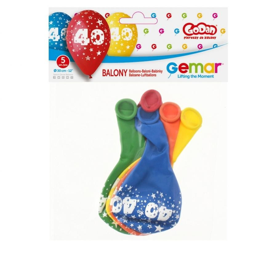 Balony Premium ,,Balony 40 " śr. 30 (5szt) GS110/40 GoDan